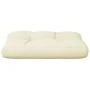 Cojín para sofá de palets tela crema 60x40x12 cm de , Cojines para sillas y sofás - Ref: Foro24-360559, Precio: 30,43 €, Desc...