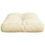 Cojín para sofá de palets tela crema 60x40x12 cm de , Cojines para sillas y sofás - Ref: Foro24-360559, Precio: 31,15 €, Desc...