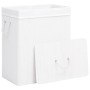 Cesta para la ropa sucia de bambú de una sección blanca 83 l de vidaXL, Cestas para ropa - Ref: Foro24-320752, Precio: 34,00 ...