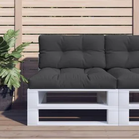 Cojín para palets tela negro 70x40x12 cm de , Cojines para sillas y sofás - Ref: Foro24-360586, Precio: 26,74 €, Descuento: %