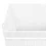 Cesta para la ropa sucia de bambú de una sección blanca 83 l de vidaXL, Cestas para ropa - Ref: Foro24-320752, Precio: 34,00 ...