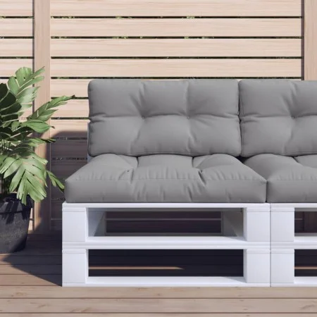 Cojín para sofá de palets tela gris 80x40x12 cm de , Cojines para sillas y sofás - Ref: Foro24-360602, Precio: 26,83 €, Descu...