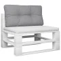Cojín para sofá de palets tela gris 80x40x12 cm de , Cojines para sillas y sofás - Ref: Foro24-360602, Precio: 26,83 €, Descu...