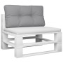 Cojín para sofá de palets tela gris 80x40x12 cm de , Cojines para sillas y sofás - Ref: Foro24-360602, Precio: 31,69 €, Descu...