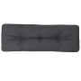 Cojín para sofá de palets de tela gris antracita 120x40x12 cm de , Cojines para sillas y sofás - Ref: Foro24-360623, Precio: ...