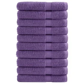 Toallas premium 10 uds 100% algodón morada 100x200 cm 600 gsm de , Toallas - Ref: Foro24-137367, Precio: 229,59 €, Descuento: %