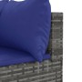 Set de sofás de jardín con cojines 9 pzas ratán sintético gris de , Conjuntos de jardín - Ref: Foro24-3308303, Precio: 632,81...