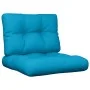 Cojines para palets 2 unidades tela azul de , Cojines para sillas y sofás - Ref: Foro24-360649, Precio: 30,32 €, Descuento: %