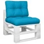 Cojines para palets 2 unidades tela azul de , Cojines para sillas y sofás - Ref: Foro24-360649, Precio: 30,32 €, Descuento: %
