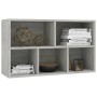 Estantería/Aparador madera contrachapada gris 50x25x80 cm de vidaXL, Librerías y estanterías - Ref: Foro24-800166, Precio: 45...