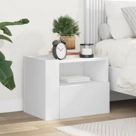 Mesita de noche de pared blanco 45x30x35 cm de , Mesitas de noche - Ref: Foro24-848311, Precio: 41,99 €, Descuento: %