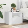 Mesita de noche de pared blanco 45x30x35 cm de , Mesitas de noche - Ref: Foro24-848311, Precio: 42,53 €, Descuento: %