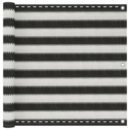 Toldo para balcón HDPE 90x300 cm gris antracita y blanco de vidaXL, Sombrillas - Ref: Foro24-310852, Precio: 9,92 €, Descuent...