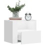 Mesita de noche de pared blanco 45x30x35 cm de , Mesitas de noche - Ref: Foro24-848311, Precio: 42,53 €, Descuento: %