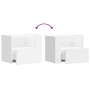 Mesita de noche de pared blanco 45x30x35 cm de , Mesitas de noche - Ref: Foro24-848311, Precio: 42,53 €, Descuento: %