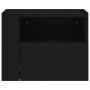 Mesita de noche de pared negra 45x30x35 cm de , Mesitas de noche - Ref: Foro24-848313, Precio: 40,51 €, Descuento: %