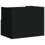 Mesita de noche de pared negra 45x30x35 cm de , Mesitas de noche - Ref: Foro24-848313, Precio: 40,51 €, Descuento: %