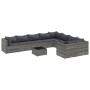 Set de sofás de jardín y cojines 10 pzas ratán sintético gris de , Conjuntos de jardín - Ref: Foro24-3308322, Precio: 669,55 ...