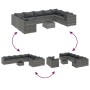 Set de sofás de jardín y cojines 10 pzas ratán sintético gris de , Conjuntos de jardín - Ref: Foro24-3308322, Precio: 669,55 ...