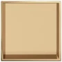 Shower niche in brushed gold stainless steel, 32x32x9 cm by , Shower walls and screens - Ref: Foro24-4005125, Price: 61,50 €,...