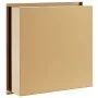 Hornacina ducha acero inoxidable dorado cepillado 32x32x9 cm de , Paredes y mamparas de ducha - Ref: Foro24-4005125, Precio: ...