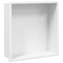 Hornacina ducha acero inoxidable blanco mate 32x32x9 cm de , Paredes y mamparas de ducha - Ref: Foro24-4005127, Precio: 79,52...