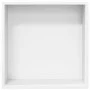 Dusch-Nische aus mattem Edelstahl in Weiß, 32x32x9 cm. von , Duschwände und Duschwände - Ref: Foro24-4005127, Preis: 65,32 €,...