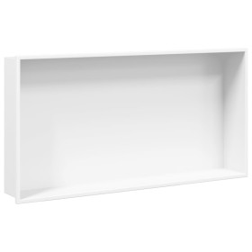 Hornacina ducha acero inoxidable blanco mate 62x32x9 cm de , Paredes y mamparas de ducha - Ref: Foro24-4005131, Precio: 104,1...