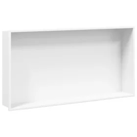 Hornacina ducha acero inoxidable blanco mate 62x32x9 cm de , Paredes y mamparas de ducha - Ref: Foro24-4005131, Precio: 105,4...