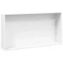 Dusch-Nische aus mattem Edelstahl in Weiß, 62x32x9 cm. von , Duschwände und Duschwände - Ref: Foro24-4005131, Preis: 105,40 €...