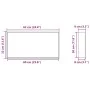Dusch-Nische aus mattem Edelstahl in Weiß, 62x32x9 cm. von , Duschwände und Duschwände - Ref: Foro24-4005131, Preis: 105,40 €...