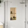 Shower niche in brushed gold stainless steel, 32x62x9 cm by , Shower walls and screens - Ref: Foro24-4005133, Price: 111,94 €...