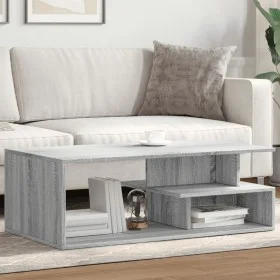Graue Sonoma-Ingenieurholz-Couchtisch 102x55x35 cm von , Couchtisch - Ref: Foro24-848015, Preis: 70,51 €, Rabatt: %