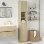 Armario baño madera contrachapada color roble 32x25,5x190 cm de , Muebles de baño - Ref: Foro24-849606, Precio: 66,13 €, Desc...