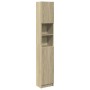 Armario baño madera contrachapada color roble 32x25,5x190 cm de , Muebles de baño - Ref: Foro24-849606, Precio: 67,00 €, Desc...