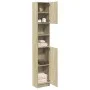 Armario baño madera contrachapada color roble 32x25,5x190 cm de , Muebles de baño - Ref: Foro24-849606, Precio: 66,13 €, Desc...