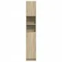 Armario baño madera contrachapada color roble 32x25,5x190 cm de , Muebles de baño - Ref: Foro24-849606, Precio: 66,13 €, Desc...