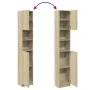Armario baño madera contrachapada color roble 32x25,5x190 cm de , Muebles de baño - Ref: Foro24-849606, Precio: 66,13 €, Desc...