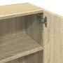 Armario baño madera contrachapada color roble 32x25,5x190 cm de , Muebles de baño - Ref: Foro24-849606, Precio: 66,13 €, Desc...