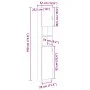 Armario baño madera contrachapada color roble 32x25,5x190 cm de , Muebles de baño - Ref: Foro24-849606, Precio: 66,13 €, Desc...