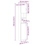 Armario baño madera contrachapada color roble 32x25,5x190 cm de , Muebles de baño - Ref: Foro24-849606, Precio: 67,00 €, Desc...