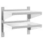 Estante de pared acero inoxidable plateado 50x40x60 cm de , Estantes y estanterías - Ref: Foro24-30315, Precio: 55,44 €, Desc...
