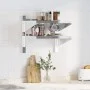 Estante de pared acero inoxidable plateado 50x40x60 cm de , Estantes y estanterías - Ref: Foro24-30315, Precio: 55,44 €, Desc...