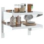 Estante de pared acero inoxidable plateado 50x40x60 cm de , Estantes y estanterías - Ref: Foro24-30315, Precio: 58,99 €, Desc...