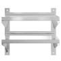 Estante de pared acero inoxidable plateado 50x40x60 cm de , Estantes y estanterías - Ref: Foro24-30315, Precio: 58,99 €, Desc...