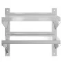 Estante de pared acero inoxidable plateado 50x40x60 cm de , Estantes y estanterías - Ref: Foro24-30315, Precio: 55,44 €, Desc...