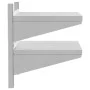 Estante de pared acero inoxidable plateado 50x40x60 cm de , Estantes y estanterías - Ref: Foro24-30315, Precio: 55,44 €, Desc...