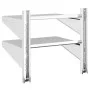 Estante de pared acero inoxidable plateado 50x40x60 cm de , Estantes y estanterías - Ref: Foro24-30315, Precio: 55,44 €, Desc...