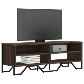 Mueble de TV madera de ingeniería marrón roble 122x34x41 cm de , Muebles TV - Ref: Foro24-848573, Precio: 60,02 €, Descuento: %
