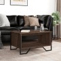 Mesa de centro madera de ingeniería marrón roble 75x51x40 cm de , Mesas de centro - Ref: Foro24-848488, Precio: 51,39 €, Desc...